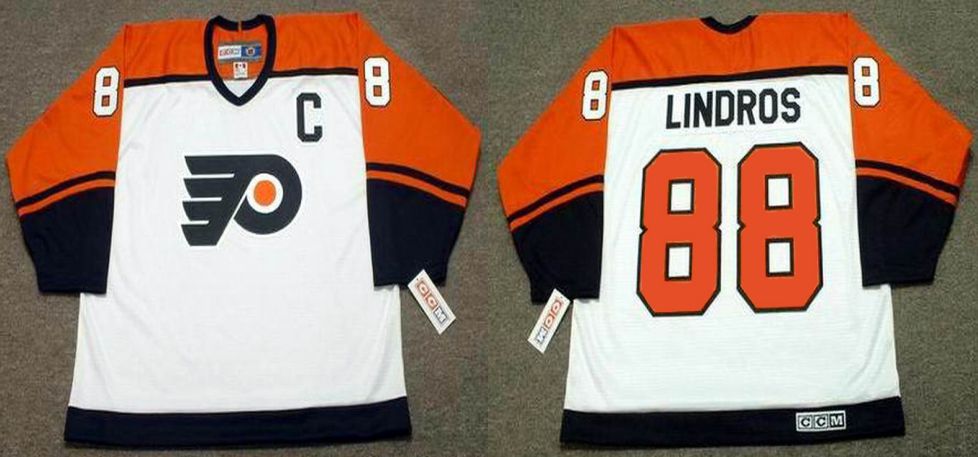 2019 Men Philadelphia Flyers 88 Lindros White CCM NHL jerseys